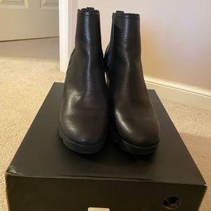 Black Sorel Wedge Booties